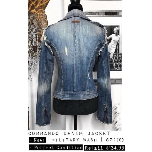 GUESS - COMMANDO DENIM JACKET - Picture 6 of 8